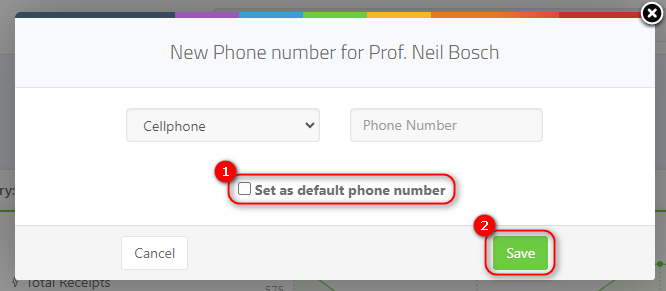 Adding Additional Donor Contact Information - Adding an additional contact number for donor